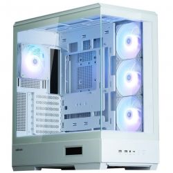 ������ Zalman P50 DS, White, Mid Tower, ��� ��, ��� ATX / Micro ATX / Mini ITX, 1xType-C / 2xUSB 3.0, ����. CPU - 178 �� / VGA - 435 ��, 4x120 �� ARGB, ���� �� ������� ����� �� ������������� ����, LCD ����� (CPU / GPU / Time)