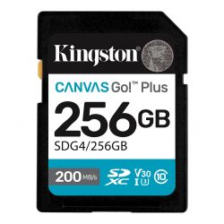  ' SDXC, 256Gb, Kingston Canvas Go! Plus, lass10 UHS-I U3 V30,  200/160 / (SDG4/256GB)