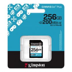 Карта пам'яті Карта пам'яті SDXC, 256Gb, Kingston Canvas Go! Plus, Сlass10 UHS-I U3 V30, до 200/160 МБ/с (SDG4/256GB) - Картинка 3
