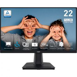  21.45" MSI PRO MP225V, Black, WLED, VA, 1920x1080 (16:9), 1 , 100 , 300 /, 4000:1, 178/178, VGA/HDMI, VESA 100x100, Adaptive Sync