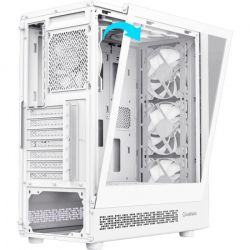 Корпус GameMax Starlight 2 AW, White, без БП, Mid Tower, для ATX / MicroATX / Mini-ITX, 1xType-C / 1xUSB 3.0 / 1xUSB 2.0, макс. CPU - 155 мм / VGA - 330 мм, 6x120 мм ARGB, боковая панель из закаленного стекла - Картинка 9