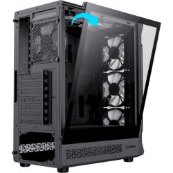 Корпус GameMax Starlight 2 AB, Black, без БП, Mid Tower, для ATX / MicroATX / Mini-ITX, 1xType-C / 1xUSB 3.0 / 1xUSB 2.0, макс. CPU - 155 мм / VGA - 330 мм, 6x120 мм ARGB, боковая панель из закаленного стекла - Картинка 8