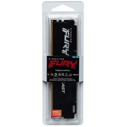 Память 8Gb DDR5, 6000 MHz, Kingston Fury Beast, Black, 30-36-36, 1.4V, с радиатором, EXPO (KF560C30BBE-8) - Картинка 4