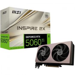 ³ GeForce RTX 5060 Ti, MSI, INSPIRE 2X OC, 16Gb GDDR7, 128-bit, HDMI/3xDP, 2632/28000 MHz, 8-pin (G506T-16I2C)