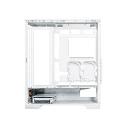 Корпус ALmordor QX25A LCD White, без БЖ, для ATX/MicroATX/Mini ITX, 1xUSB-С, 2xUSB-A 3.0, макс. CPU - 160 мм / VGA - 410 мм / PSU - 180 мм, скляні ліва та лицева панелі, LCD-екран 6.2" (ALQX25AWH_LCD) - Картинка 5