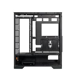 Корпус ALmordor QX25A LCD Black, без БЖ, для ATX/MicroATX/Mini ITX, 1xUSB-С, 2xUSB-A 3.0, макс. CPU - 160 мм / VGA - 410 мм / PSU - 180 мм, скляні ліва та лицева панелі, LCD-екран 6.2" (ALQX25ABK_LCD) - Картинка 4