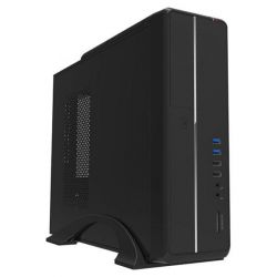������ GameMax ST-602, Black, 300 ��, HTPC, Micro ATX / Mini ITX, 2�USB 3.0 / 2�USB 2.0 / ���������, ����. CPU - 83 ��, 1x80 ��