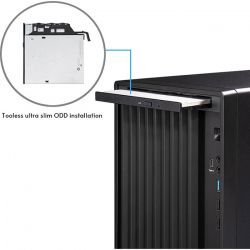 ������ Chieftec UNI BS-20B-OP, Black, ��� ��, Mini Tower, Micro ATX / Mini ITX, 1xType-C / 1xUSB 3.2 / 2xUSB 2.0, ����. CPU - 143 �� / VGA - 270 ��, 1x90 �� �����, 1�9.5�� ����� ��� ����������� �������, 0.8 �� SGCC - �������� 7