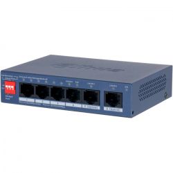 PoE коммутатор Dahua DH-CS4006-4ET2GT-36, 4x10/100 PoE, 2хRJ45 Uplink, 115х85х195 мм, Black - Картинка 2