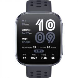 Смарт-годинник Xiaomi Amazfit Bip 6, Black, 1.97" (390x450, TFT, сенсорний), Bluetooth, GPS, 340 mAh, 5 ATM, Android / iOS - Картинка 3