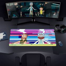 Килимок для миші Килимок Warner Bros. Rick and Morty Glitched XL, 900 x 420 х 3 мм, гума/тканина, Speed (FWBMPRIMOR24003XL) - Картинка 3