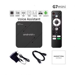 ТБ-приставка Mini PC - iATV G7 mini Amlogic 905W2, 2Gb/16Gb, Wi-Fi 2.4G +5G +100 Mb, USB2.0x2, AV, Mali-G31, HDMI, Bluetooth пульт голосове управління, BT 5.0, Android TV 11, 4K 60 fps - Картинка 5