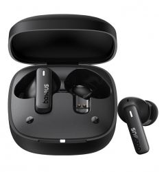 �������� ������������ Baseus Bowie E19 TWS, Cluster Black, Bluetooth 5.3, �������� (ENC), �������� 12 ��, ����, 35 mAh / 500 mAh, Type-C, IPX5