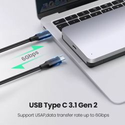 ������ ������� Ugreen US221, Grey, 2.5", USB 3.1 Gen2, 1xSATA, ����������� ������ (70499) - �������� 3