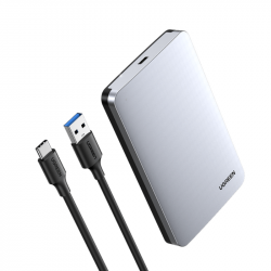 ������ ������� Ugreen CM300, Grey, 2.5", USB 3.1 Gen2, 1xSATA, ����������� ������ (70498)