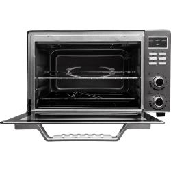 Електродуховка Liberton LEO-501E Inox, 2000W, 50л, 70-250 °C, 3 режими приготування, конвекція, підсвічування, гриль, деко, тримач для деки та рожна, піддон для жиру, рожен - Картинка 2