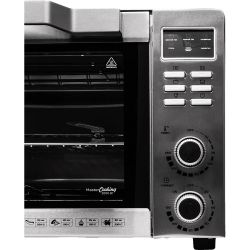 Електродуховка Liberton LEO-501E Inox, 2000W, 50л, 70-250 °C, 3 режими приготування, конвекція, підсвічування, гриль, деко, тримач для деки та рожна, піддон для жиру, рожен - Картинка 3