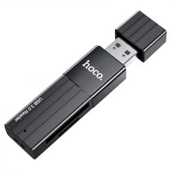 ��������� USB HOCO HB20 "Mindful", Black, USB 3.0 - microSD / SD