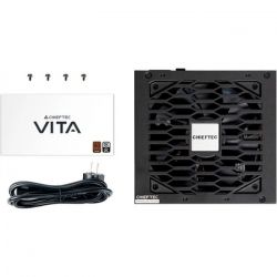 Блок живлення 850 Вт, Chieftec VITA SM3, Black, напівмодульний, 80+ Bronze, 120 мм, 3xMolex / 6xSATA / 1x16-pin / 4x6+2-pin / 2x4+4-pin / 1x20+4-pin, захист AFC/OPP/OTP/OVP/SCP/SIP/UVP/OCP, ATX 12V 3.1 (BPX-850-C) - Картинка 5