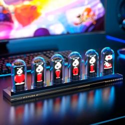 Часы IPStube Nixie RGB Tube, Black, 6 x 1.14" (240x135, IPS), WiFi, Type-C (H401) - Картинка 3