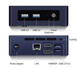 Неттоп Soyo M4 Plus, Dark Blue, N150 (4x0.1-3.6 GHz), 16Gb DDR4, 512Gb SSD NVMe, UHD Graphics, WiFi 5, Bluetooth 5.0, GLan, 3xUSB 3.2 / 1xUSB 2.0, HDMI/DP, Windows 11 Pro - Картинка 5