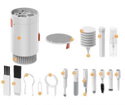 Набор чистящий "20-в-1" для клавиатуры, наушников, экранов, фото/видео техники и других устройств (Q20) - Картинка 2