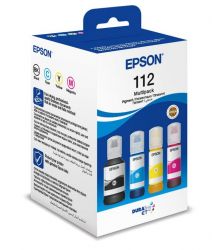 �������� ������� Epson 112, Black / Cyan / Magenta / Yellow, ��� L15150/L15160, 1x127 �� + 3x70 �� (C13T06C64A)