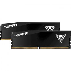 ' 16Gb x 2 (32Gb Kit) DDR5, 6400 MHz, Patriot Viper Elite 5 Ultra, Black, 32-39-39-101, 1.4V,   (VEU532G6432K)