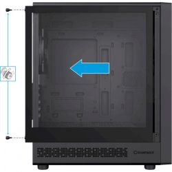 Корпус GameMax Focus MB, Black, без БП, Micro Tower, для MicroATX / Mini-ITX, 1xType-C / 1xUSB 3.0 / 1xUSB 2.0, макс. CPU - 155 мм / VGA - 330 мм, 3x120 мм, боковая панель из закаленного стекла - Картинка 7