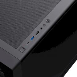 Корпус GameMax Focus MB, Black, без БП, Micro Tower, для MicroATX / Mini-ITX, 1xType-C / 1xUSB 3.0 / 1xUSB 2.0, макс. CPU - 155 мм / VGA - 330 мм, 3x120 мм, боковая панель из закаленного стекла - Картинка 9