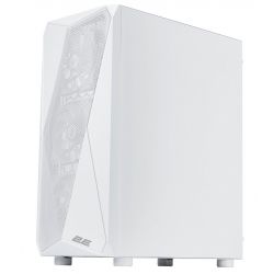 Корпус 2E Gaming Aruba (G3313W), White, без БЖ, Mid Tower, для ATX / Micro ATX / Mini ITX, 1xUSB 3.0 / 2xUSB 2.0, макс. CPU - 165 мм / VGA - 330 мм, 5x120 ARGB, бічна панель із загартованого скла (2E-G3313W) - Картинка 3
