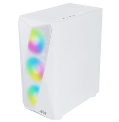 Корпус 2E Gaming Aruba (G3313W), White, без БЖ, Mid Tower, для ATX / Micro ATX / Mini ITX, 1xUSB 3.0 / 2xUSB 2.0, макс. CPU - 165 мм / VGA - 330 мм, 5x120 ARGB, бічна панель із загартованого скла (2E-G3313W) - Картинка 8