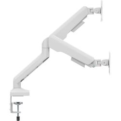 Кронштейн настільний для монітора 17-35" OfficePro MA442W, White, для двох екранів, VESA 100x100 мм/75x75 мм, регулювання (повороту, нахилу, обертання, висоти), навантаження до 12 кг - Картинка 2