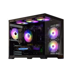 ����'���� GTL Observer GM 56G36R (R5-5600 / A520 / 16G DDR4 / RTX 3060-12 / SSD 1TB / mATX / 500W / No OS) (GTLOGM566N36P1M5_A7RY) Black, ARGB