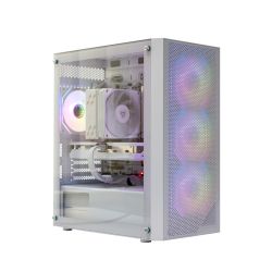 ' Ice Gaming 75G6WR White, ARGB, WiFi (R5-7500F / B650 / 32G DDR5 / RTX 4060-8G / 1TB  / mATX / 550W / WiFi6+BT5.2 / No OS) (GTLIG753N46S1M5F_X65C3)