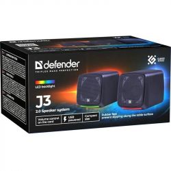 Акустическая система 2.0 Defender J3, Black, 6 Вт, 3.5 мм, LED подсветка, питание от USB, 1 м (65963) - Картинка 8