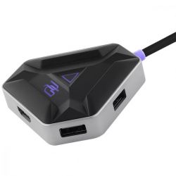 Хаб USB Proove Gaming Spectre, Dark Grey, Type-C 3.1 - 1xType-C (100 Вт) / 1xType-C 3.0 / 2xUSB 3.0 / HDMI 4K, кабель 15 см, алюмінієвий корпус (HBPG10221205) - Картинка 2