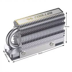�������� ��� M.2 Coolleo CL-SSD V1, Silver, ��� ������� 2280, �������������� � ��������� (CL-SSD-V1) - �������� 4