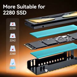 �������� ��� M.2 Jeyi "Cooling Eyes", Black, ��� ������� 2280, �������������� � ��������� - �������� 4