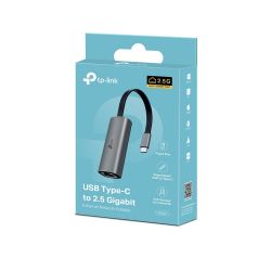 Сетевой адаптер TP-Link UE302C, Grey, Type-C 3.0 - RJ45 (2.5 Гбит/с), 10 см - Картинка 3
