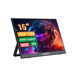   16" Anmite A160W03T, Black, WLED, IPS, 1920x1200 (16:10), 3 , 60 , 280 /, 1000:1, 178/178, 2Type-C, mini-HDMI, 2 x 1 