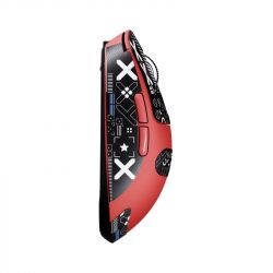 ���� ������������ Attack Shark X3, Red (Tape), Bluetooth 5.2 / USB 2.4GHz / Type-C, ���������� (������ PixArt PAW3395), �� 26 000 dpi, 50G, 650IPS, 5 ������, ������������� Kailh GM 8.0, �����������, 49 � - �������� 3