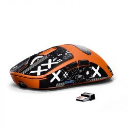���� ������������ Attack Shark X3, Orange (Tape), Bluetooth 5.2 / USB 2.4GHz / Type-C, ���������� (������ PixArt PAW3395), �� 26 000 dpi, 50G, 650IPS, 5 ������, ������������� Kailh GM 8.0, �����������, 49 �