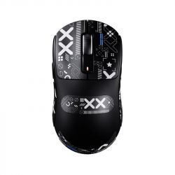 ���� ������������ Attack Shark X3, Black (Tape), Bluetooth 5.2 / USB 2.4GHz / Type-C, ���������� (������ PixArt PAW3395), �� 26 000 dpi, 50G, 650IPS, 5 ������, ������������� Kailh GM 8.0, �����������, 49 � - �������� 2