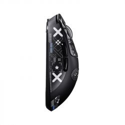 ���� ������������ Attack Shark X3, Black (Tape), Bluetooth 5.2 / USB 2.4GHz / Type-C, ���������� (������ PixArt PAW3395), �� 26 000 dpi, 50G, 650IPS, 5 ������, ������������� Kailh GM 8.0, �����������, 49 � - �������� 3