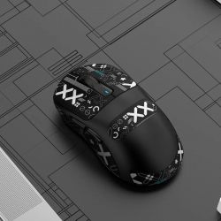 Мышь беспроводная Attack Shark X3 Pro, Black (Tape), Bluetooth 5.2 / USB 2.4GHz / Type-C, оптическая (сенсор PixArt PAW3395), до 26 000 dpi, 50G, 650IPS, 5 кнопок, переключатели Kailh GM 8.0, аккумулятор, 59 г - Картинка 2