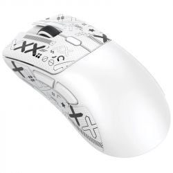   Attack Shark R1, White (Tape), Bluetooth / USB 2.4GHz / Type-C,  ( PixArt PAW3311), 800 - 18 000 dpi, 40G, 400 IPS, 6 ,  300 mAh, 59 