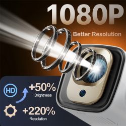  Magcubic HY260 Pro, White, LED, WiFi 6 / Bluetooth 5.4, 1920x1080, 330 , 2000:1, 5 , Allwinner H713 (4 ), Android 11 -  3