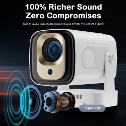  Magcubic HY260 Pro, White, LED, WiFi 6 / Bluetooth 5.4, 1920x1080, 330 , 2000:1, 5 , Allwinner H713 (4 ), Android 11 -  5