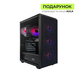 ' GTL HexaGaming Kit 145G56T (I5-14400F / B760 / 32G DDR5 / RTX 5060Ti-16 / 1TB / ATX / 700W / No OS / KB+MS Aula) (GTLHGB1443N56TP1A7K_X7SH) Black, ARGB